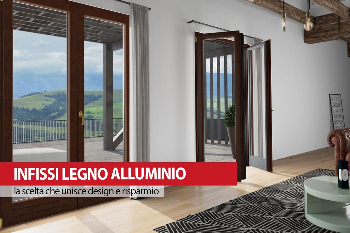 Infissi legno alluminio